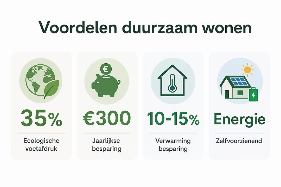Infographic: De voordelen van duurzaam wonen voor huiseigenaren