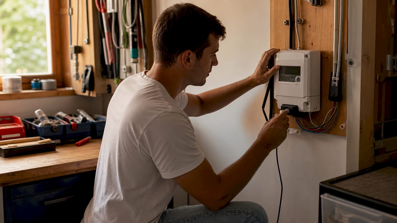 Sluit de P1-adapter eenvoudig aan op je digitale meter
