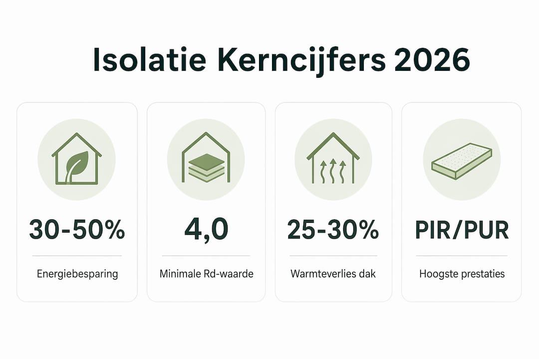Deze infographic brengt de isolatiewaarde en het mogelijke energieverbruik overzichtelijk in beeld.