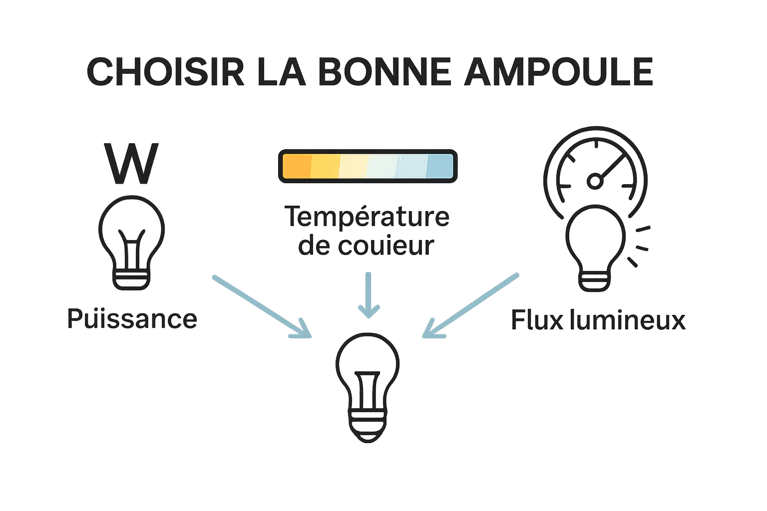 Infografik: Auswahl einer Halogenlampe – Wichtige Kriterien
