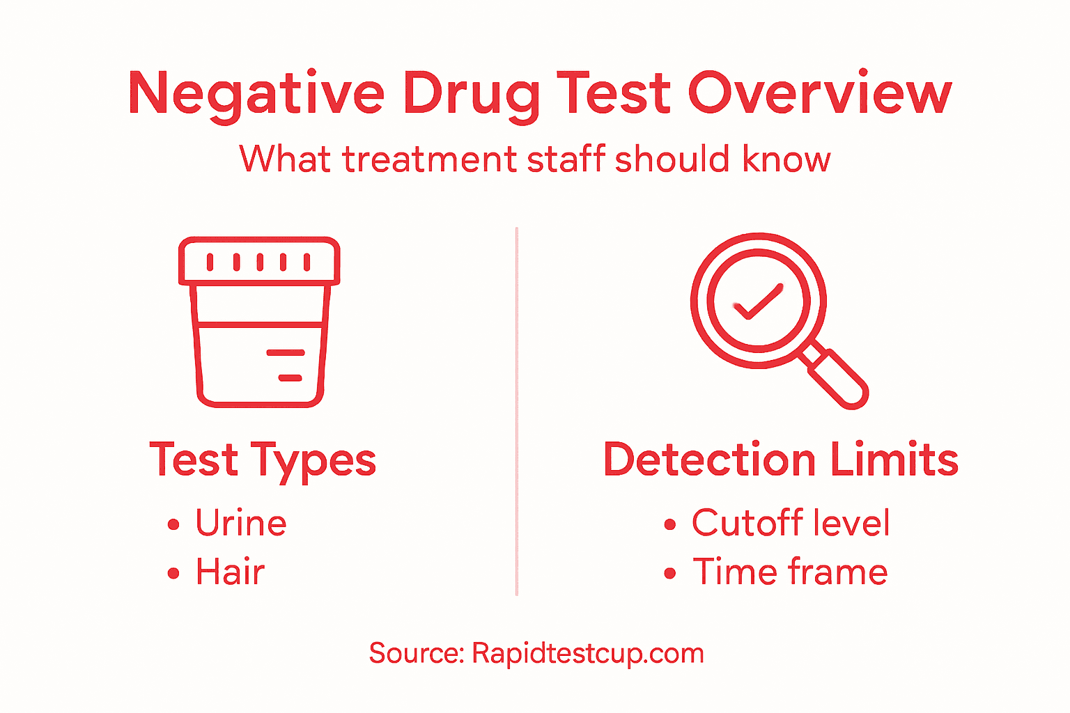 Infographic shows negative drug test essentials