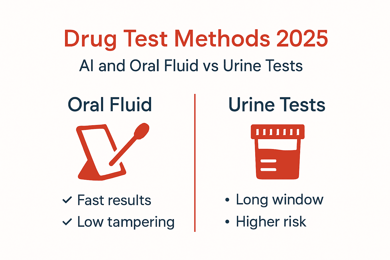 Infographic comparing test methods and accuracy