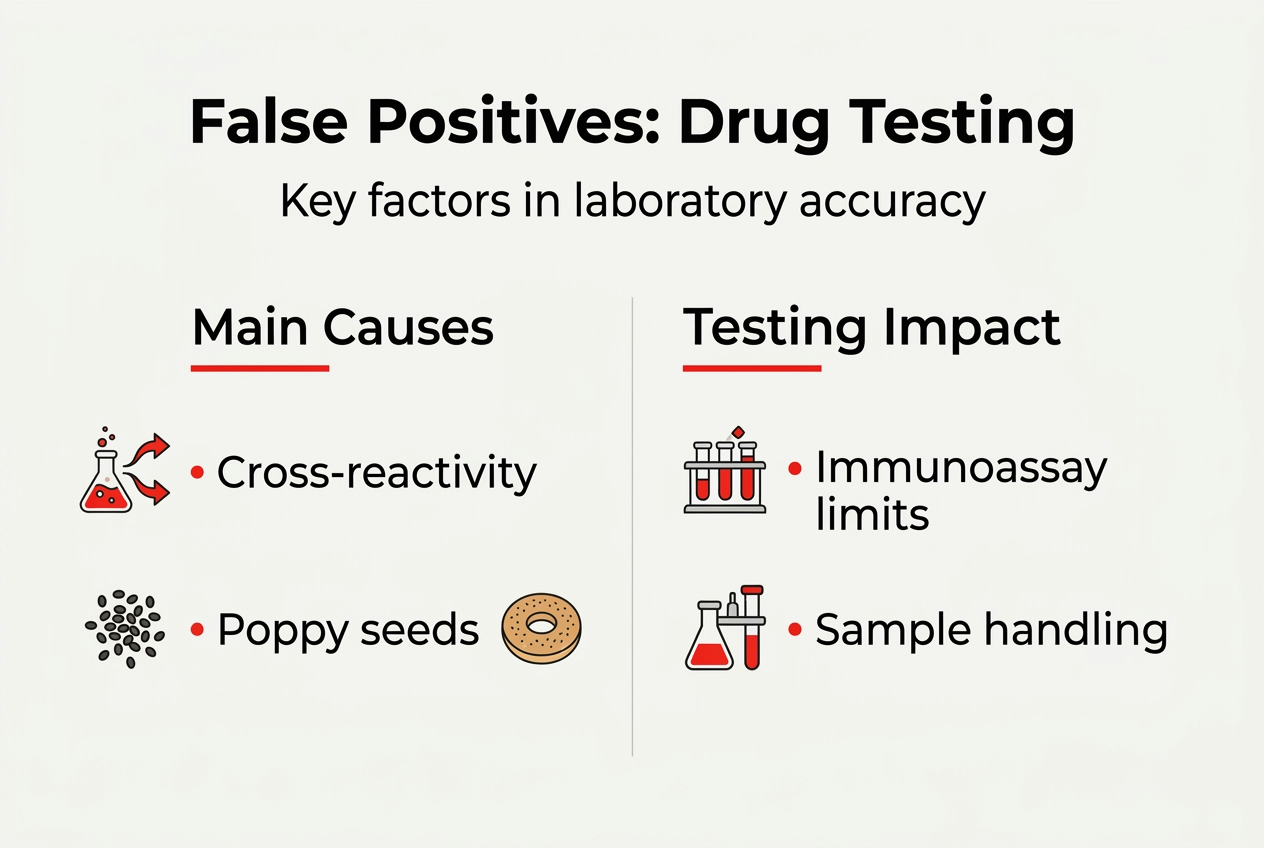 Infographic of drug test false positive causes