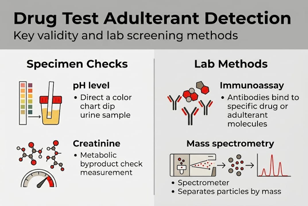Infographic comparing specimen and lab detection methods
