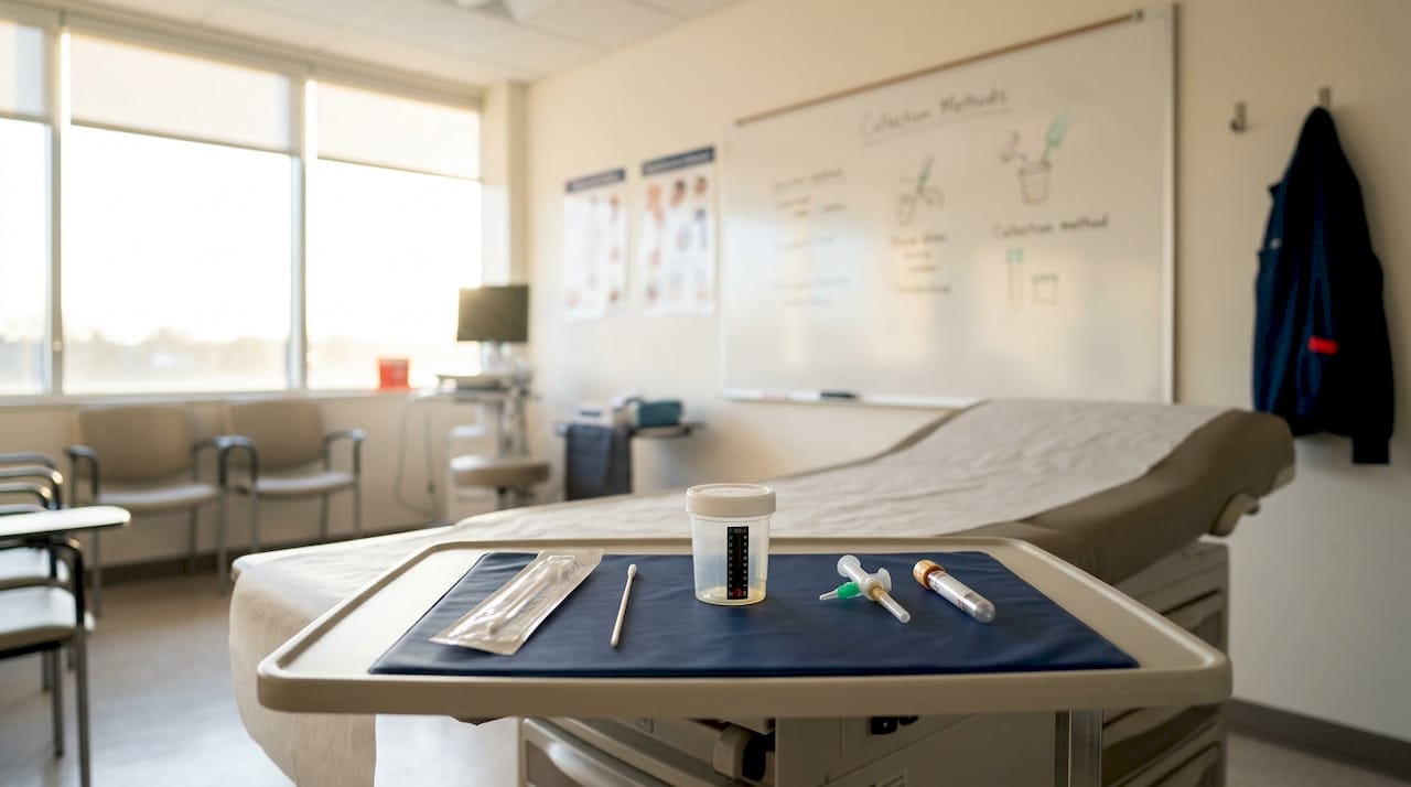 Specimen collection tools for blood urine swab