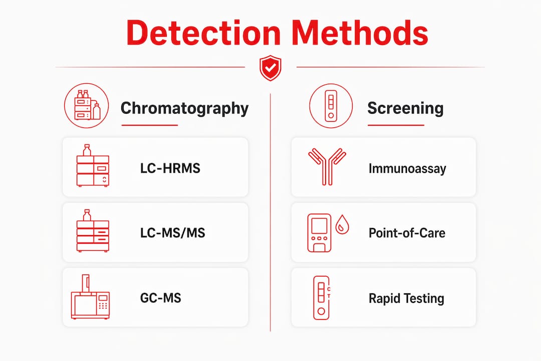 Infographic comparing metabolite detection methods