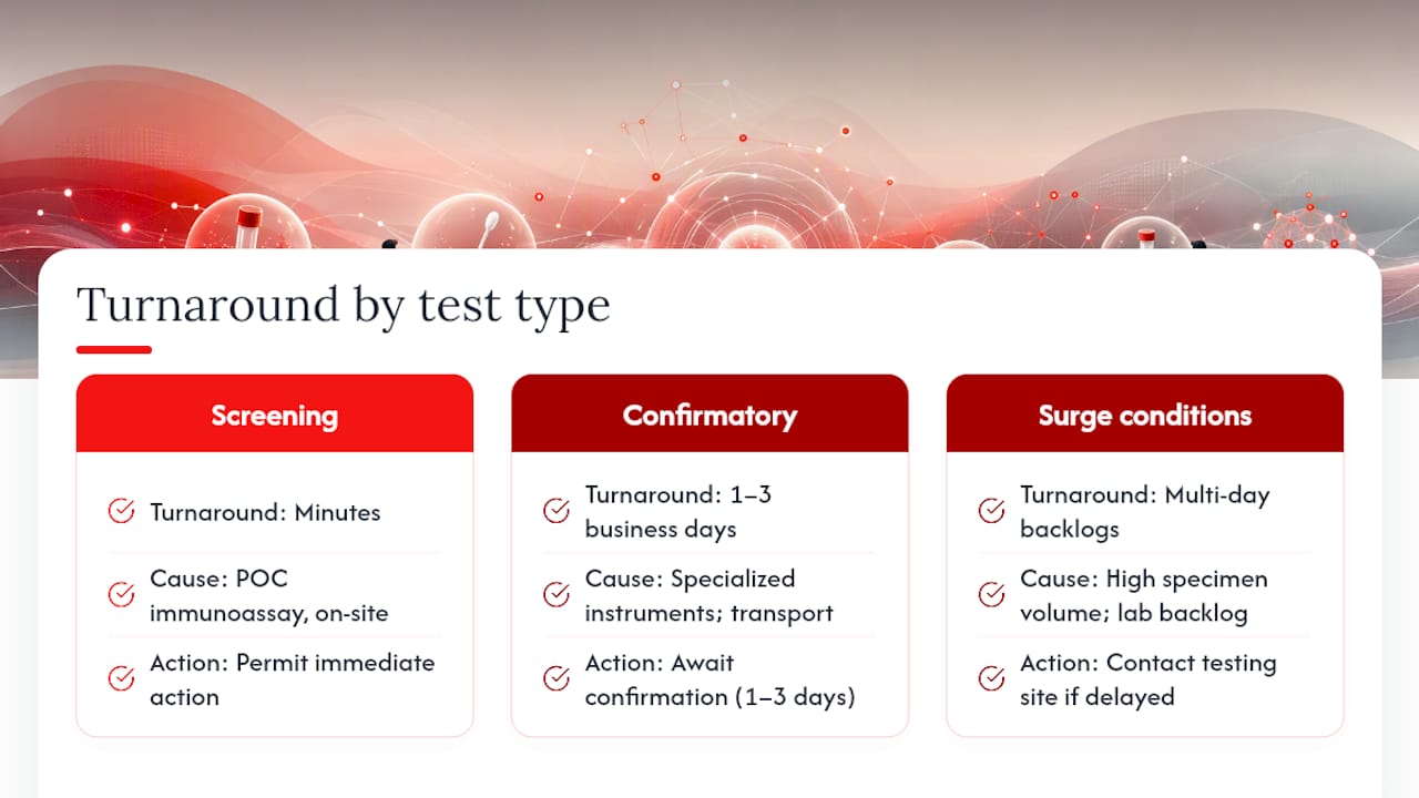 How long does confirmation usually take? — overview diagram