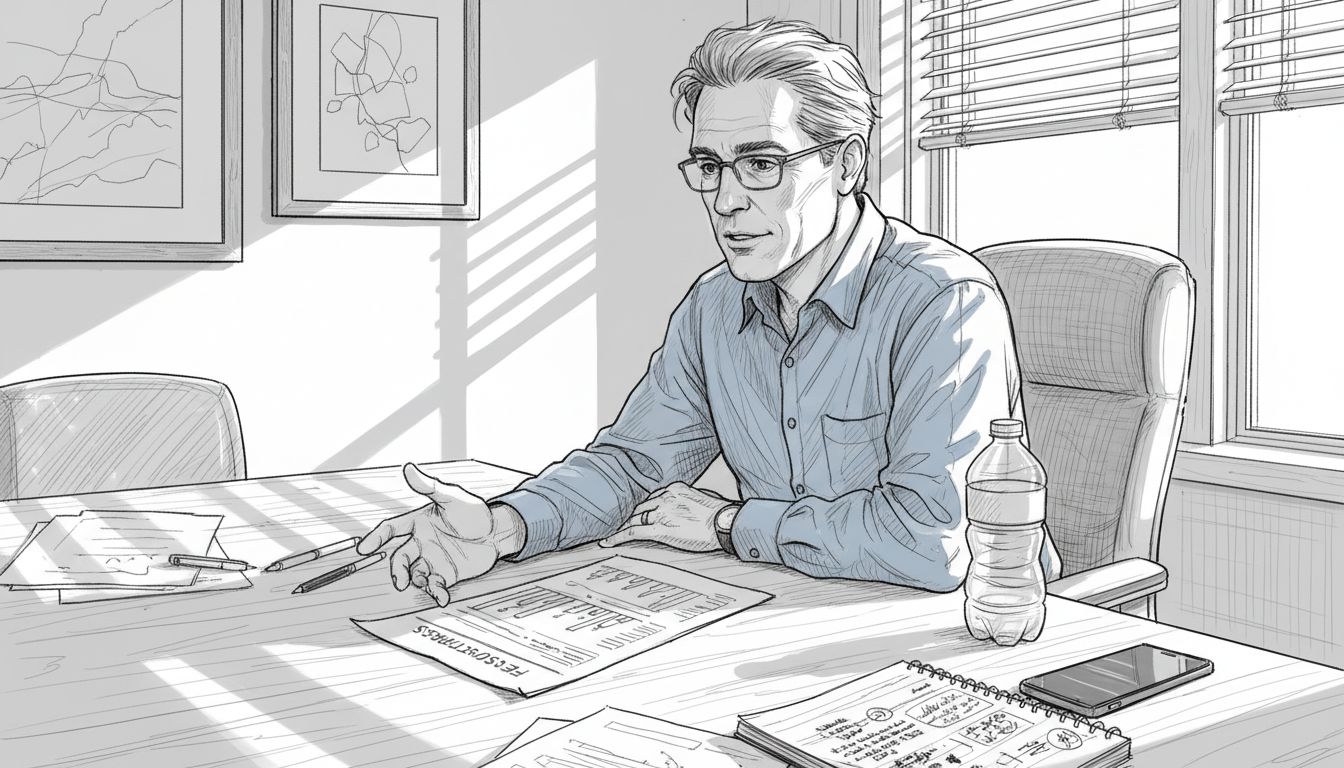 Financial expert discussing independence with client