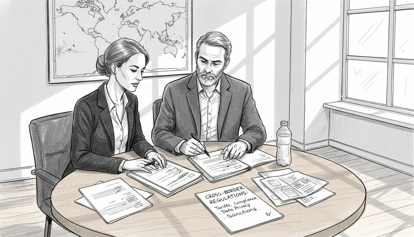 Clients discuss international finance regulations