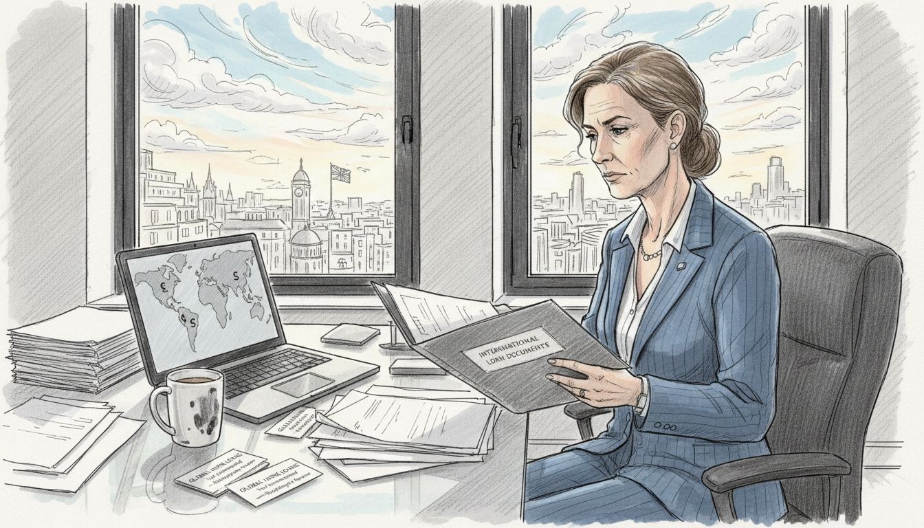 Mortgage specialist reviews international loan papers