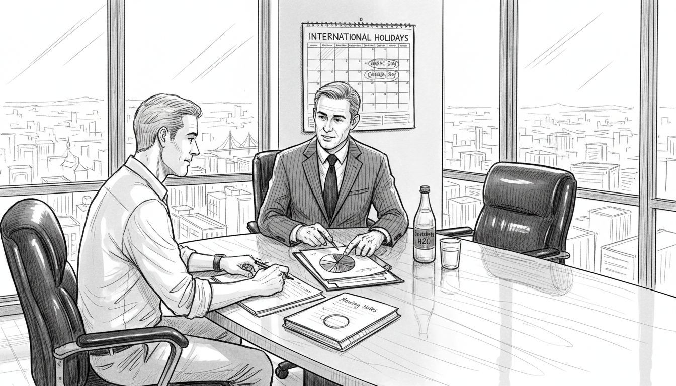 Financial adviser meeting an expat client