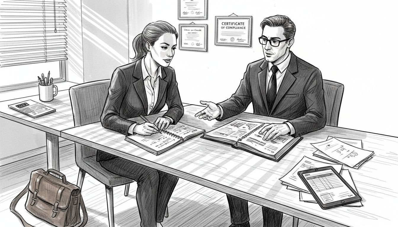 Client consulting with cross-border tax specialist