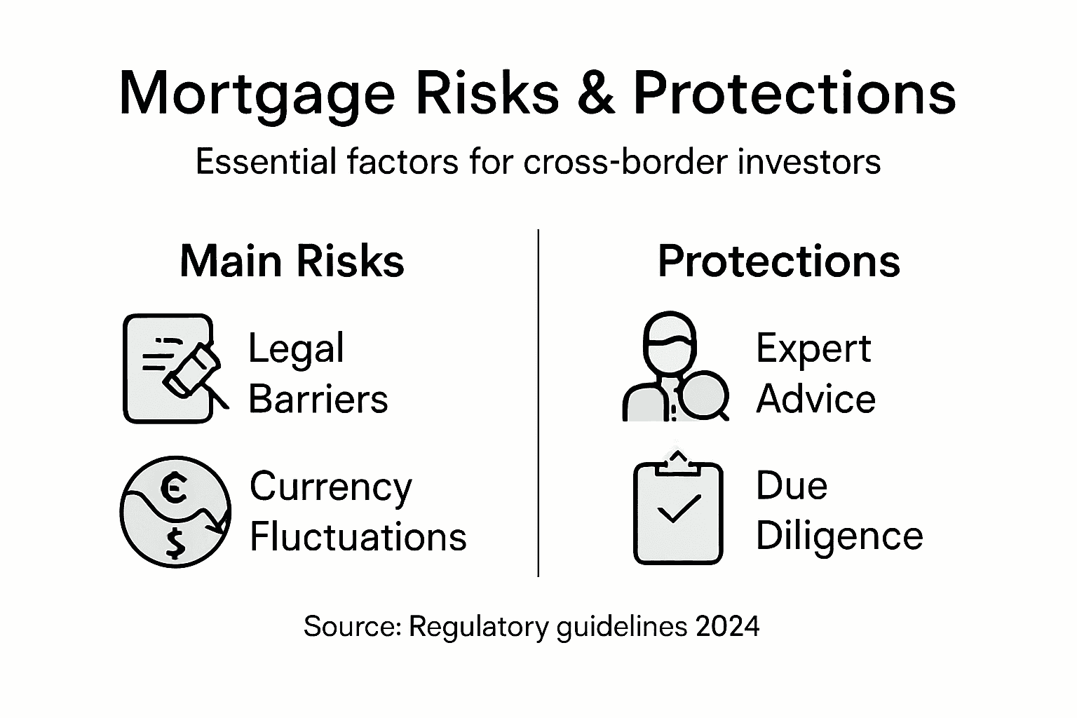 Infographic showing mortgage risks and protection strategies