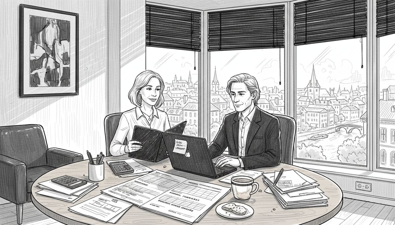 Expat clients meet adviser for pension transfer