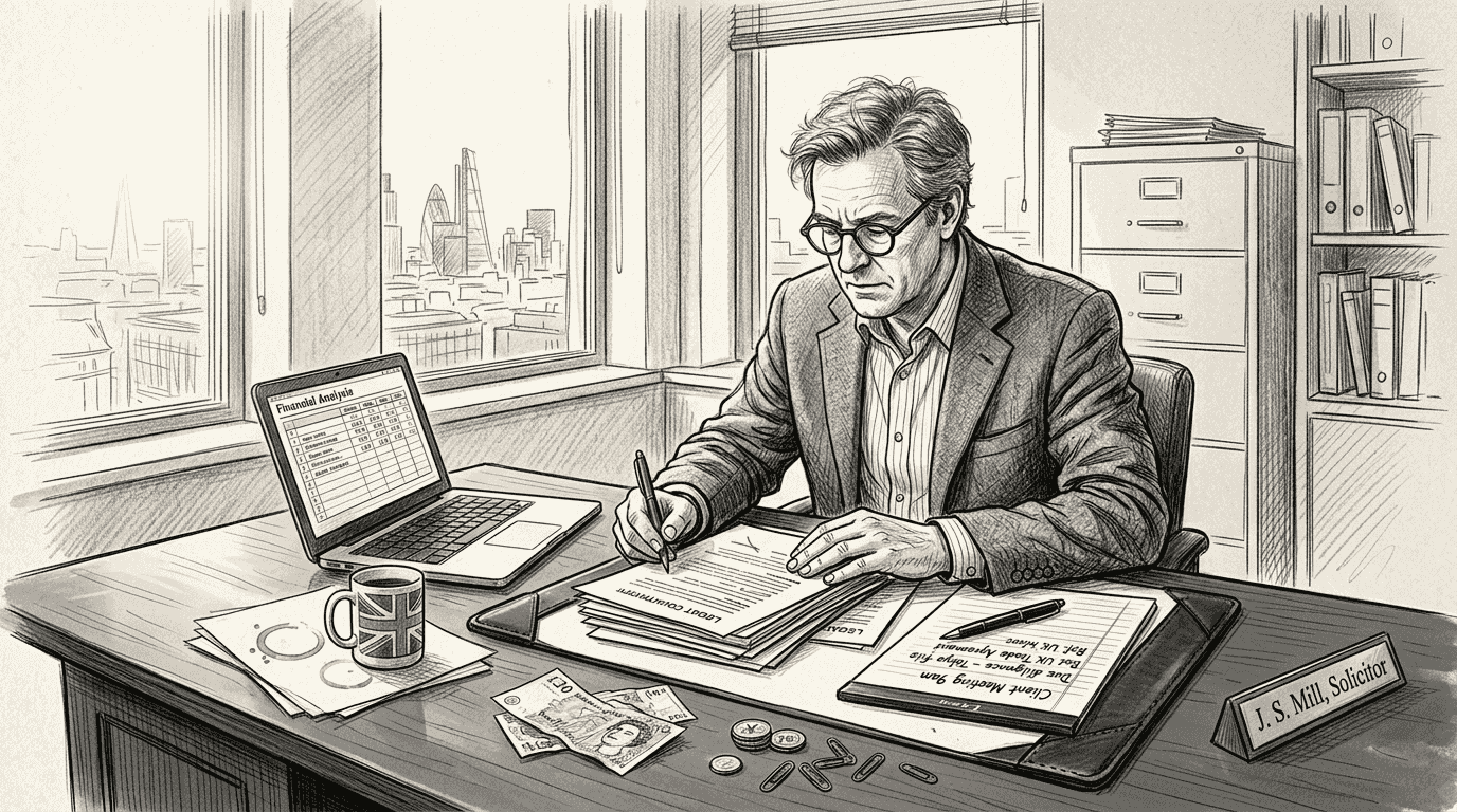 Attorney reviewing international estate documents