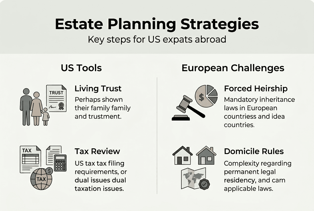 Estate planning infographic for US expats