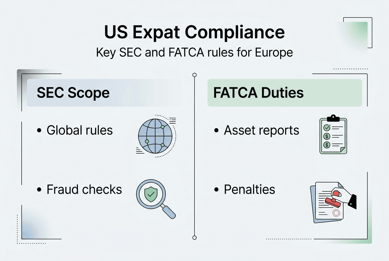 SEC and FATCA infographic for US expats