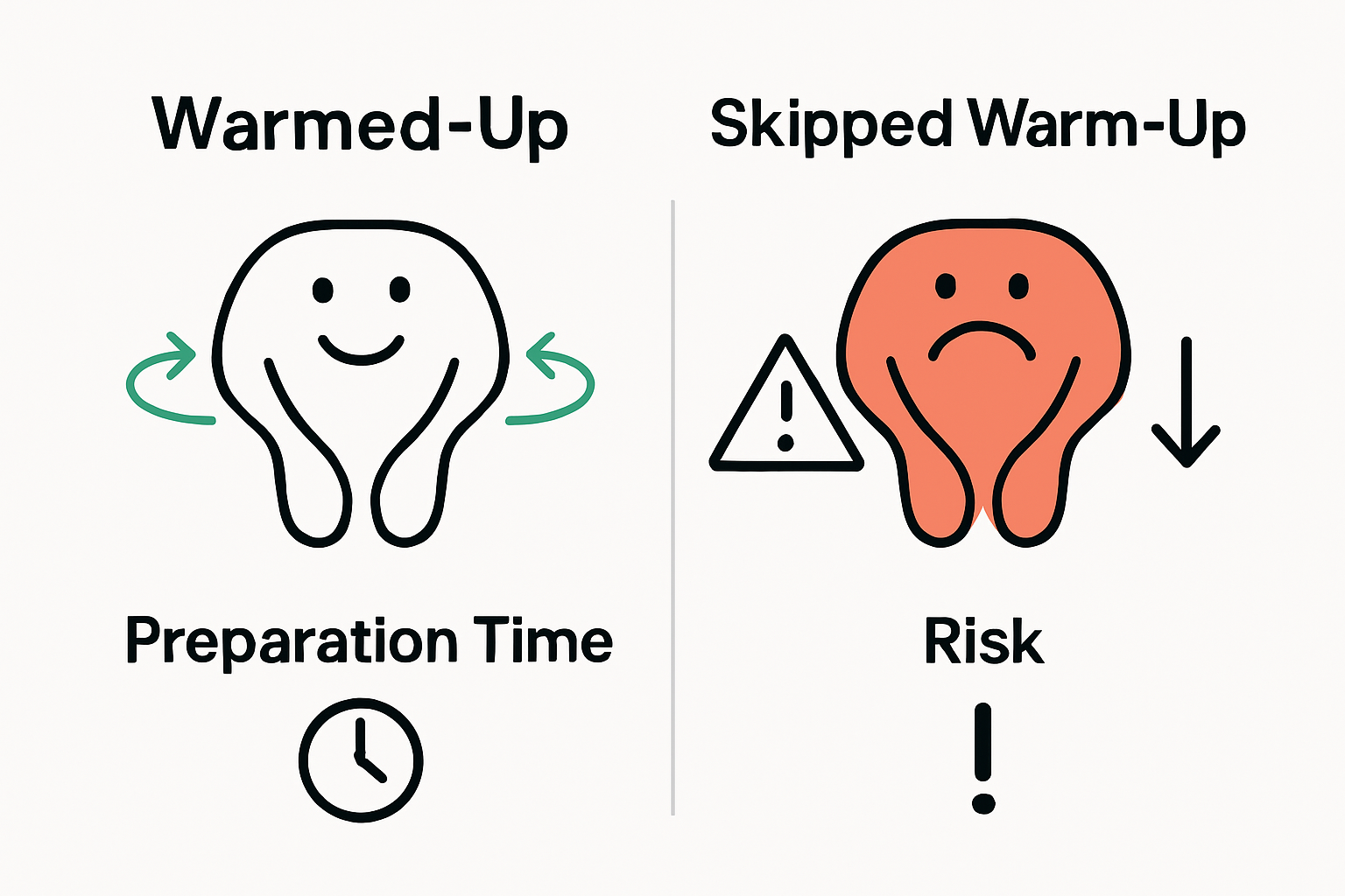 Visual risks of skipping vocal warm-ups