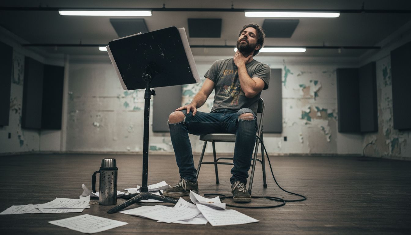 Singer showing signs of vocal fatigue