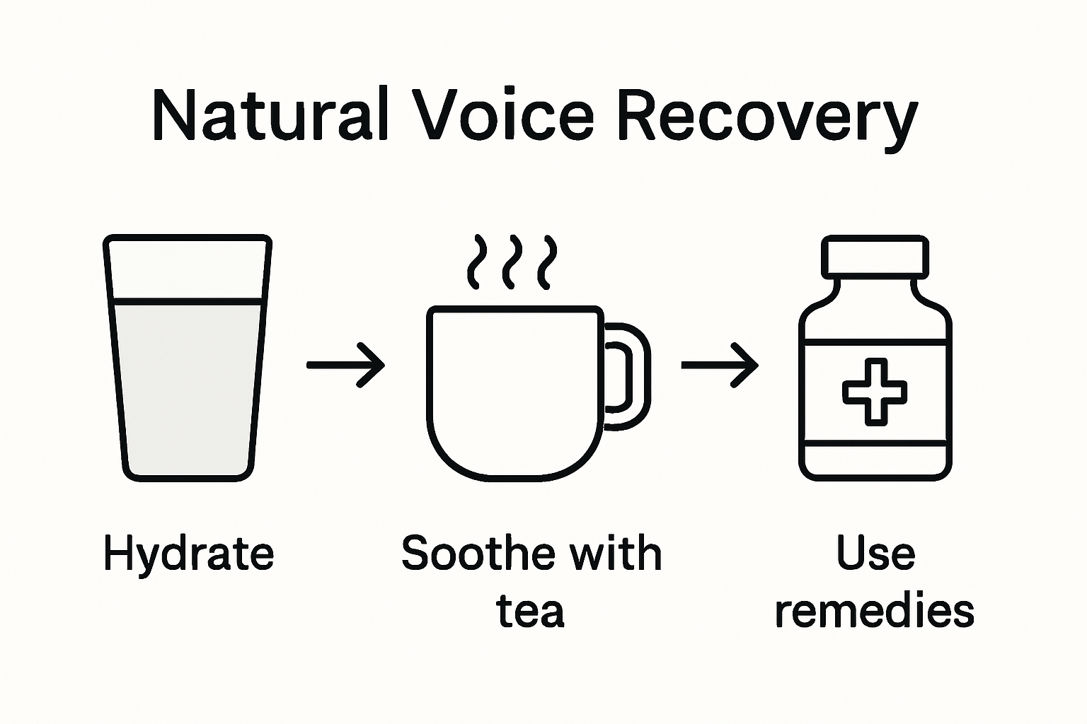 Process infographic for natural voice recovery