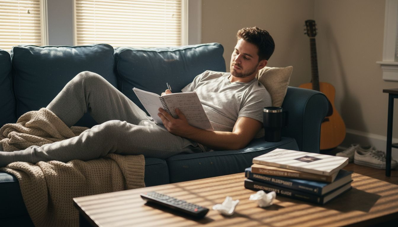 Singer resting voice during home downtime