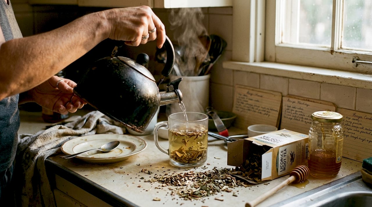 Preparing herbal tea for vocal health