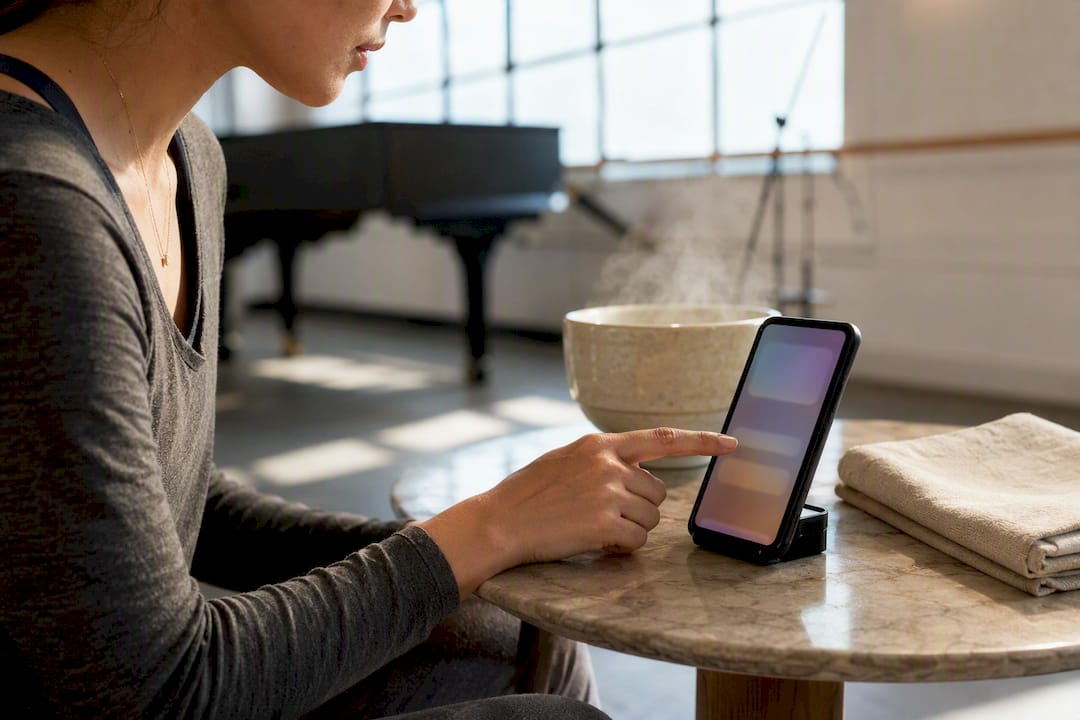 Singer setting quiet hour reminder after steaming