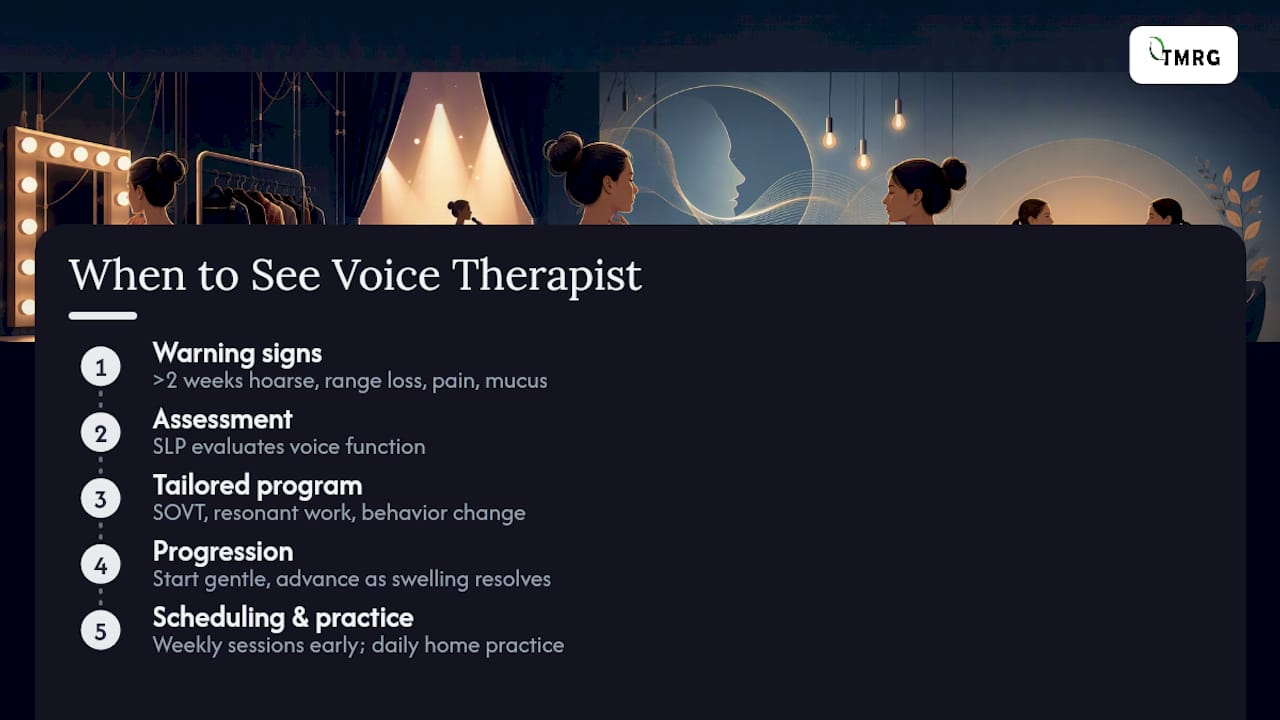 When Is It Time to See a Voice Therapist? — overview diagram