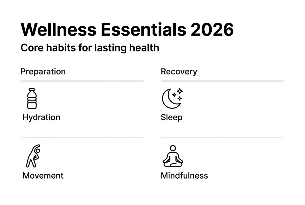 Infographic wellness habits preparation recovery