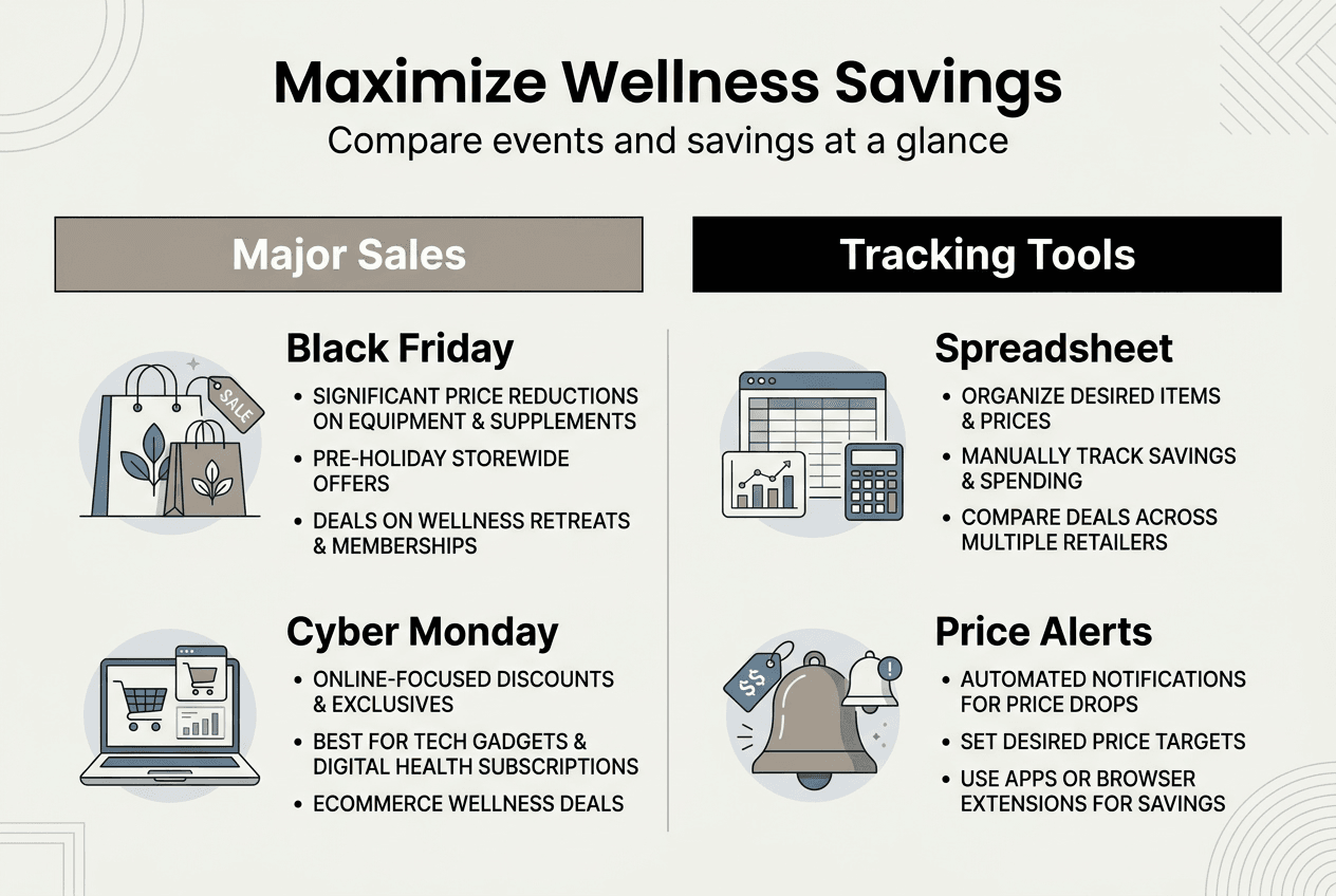 Infographic comparing wellness savings strategies