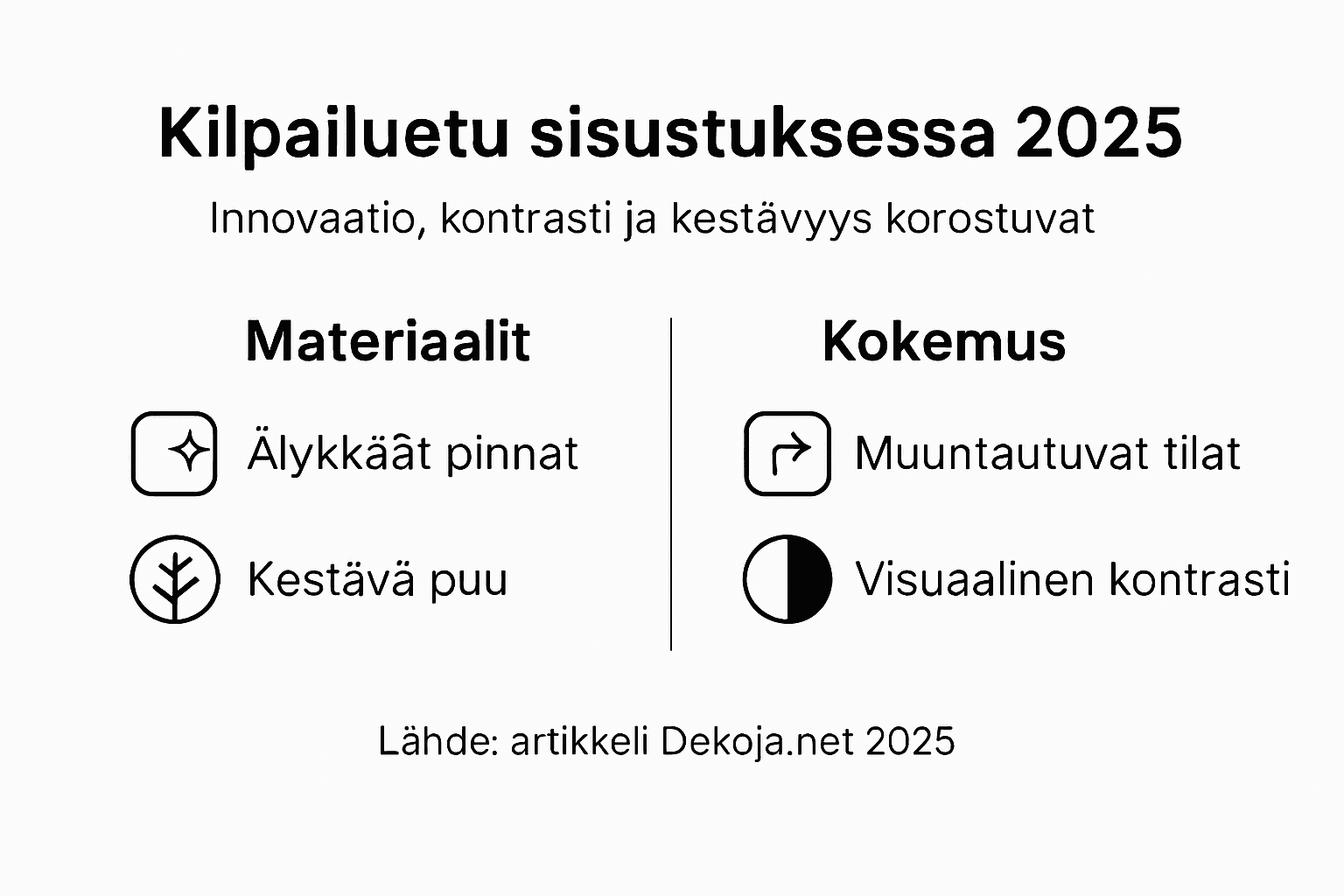 Infografiikka: Miten sisustuksella saavutetaan kilpailuetua vuonna 2025