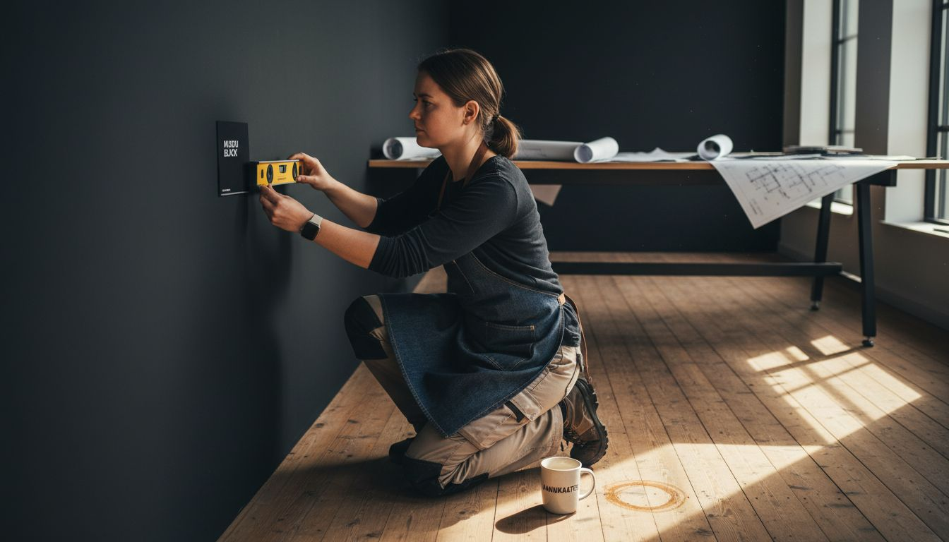 Architekt testuje w praktyce powierzchnię ścienną Musou Black