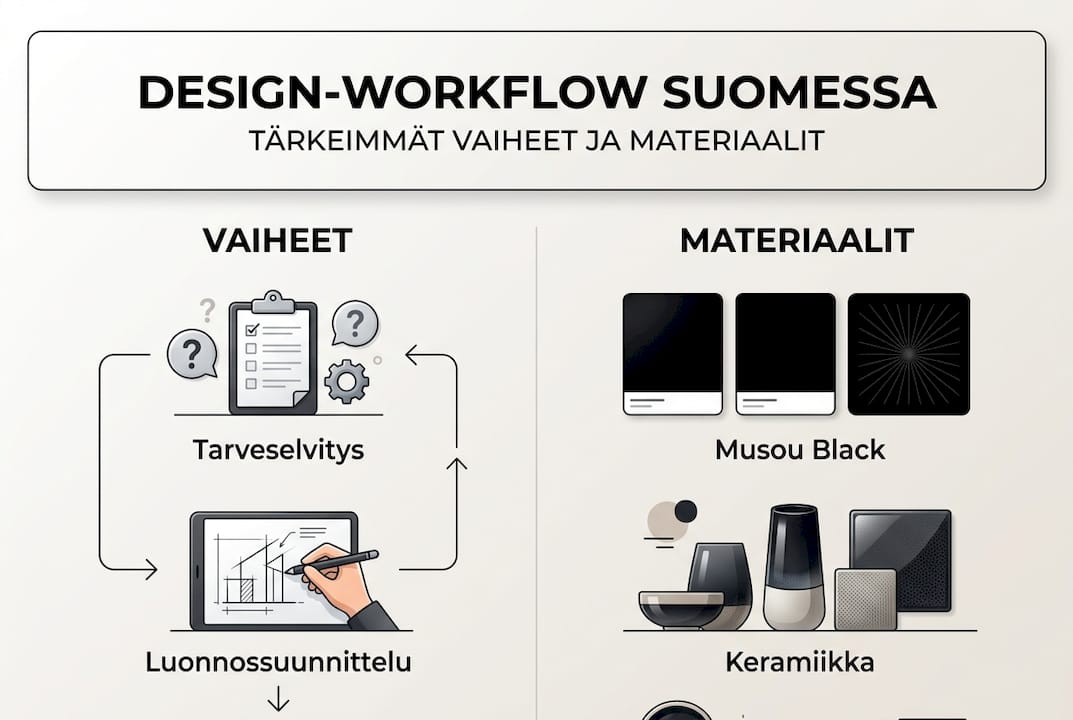Super black surface workflow – illustrative infographic