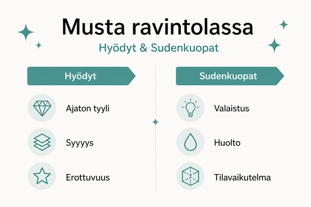 Musta ravintola – mahdollisuudet ja kompastuskivet (infograafi)
