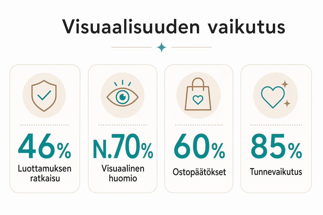 Infografiikka: Miten visuaalisuus vaikuttaa asiakkaan kokemukseen