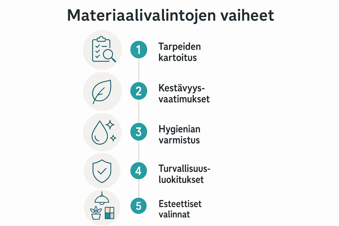 Infographic: How a restaurant chooses materials step-by-step