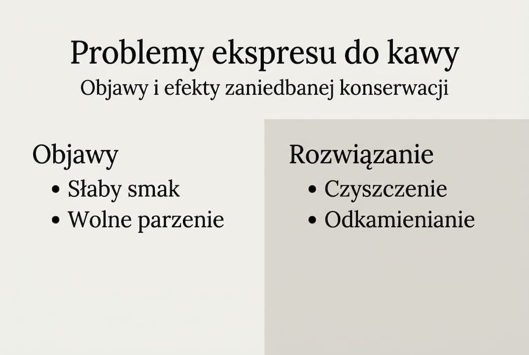 Infografika: najczęstsze usterki ekspresów do kawy i sposoby ich naprawy