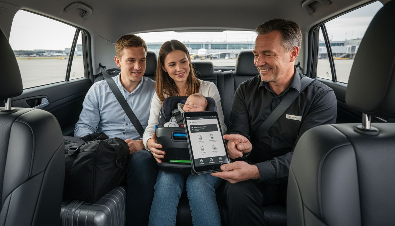 flughafentaxi serviceoptionen innenraum