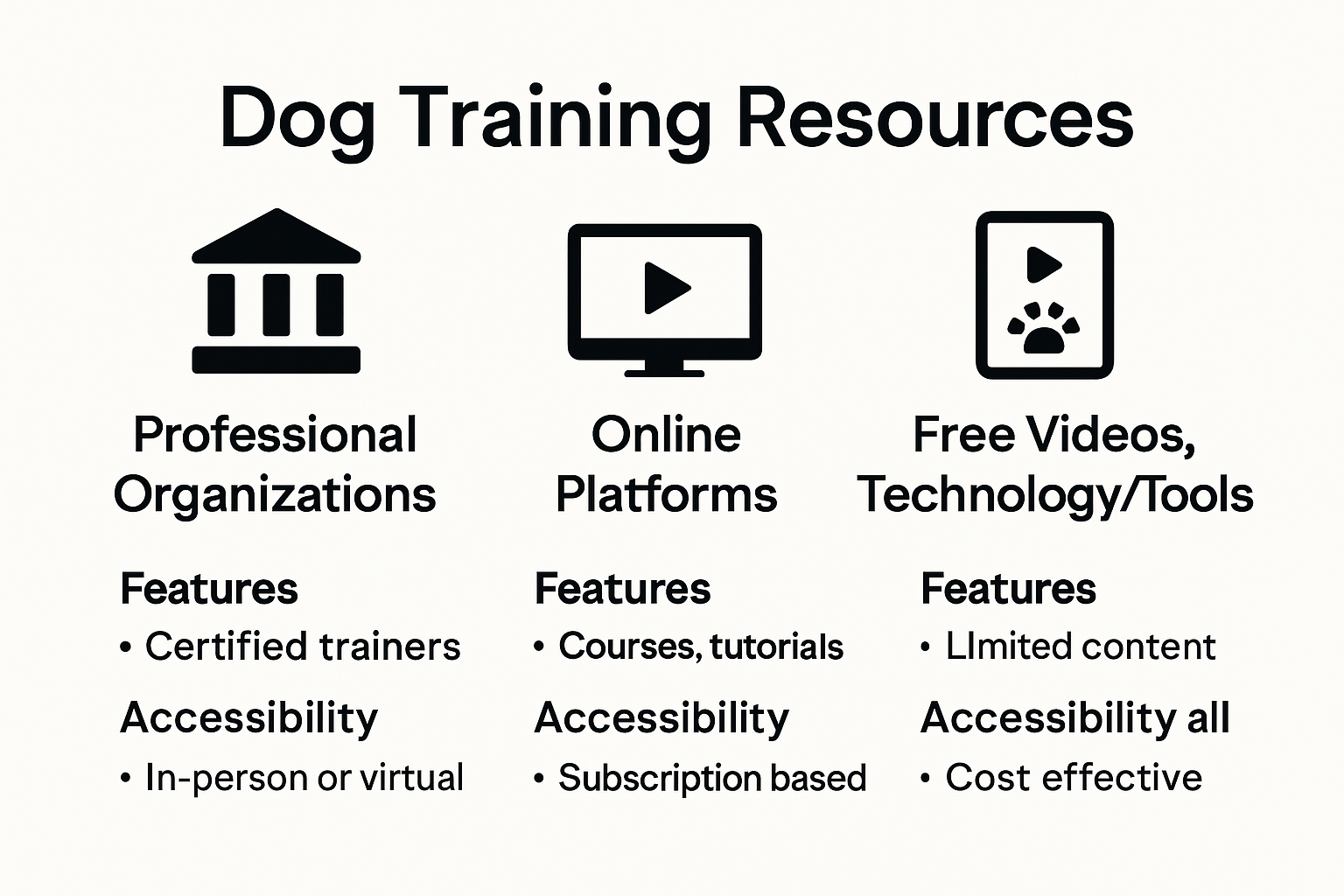 Overview of popular dog training resources and their benefits