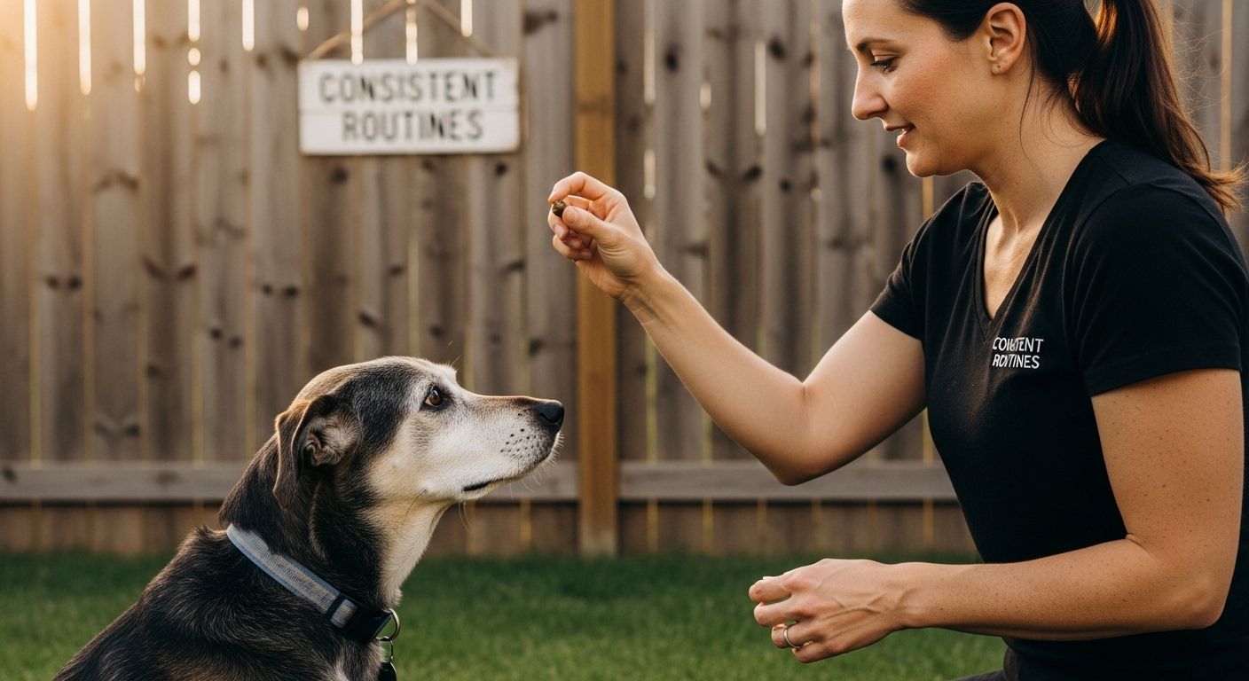 consistent dog training routines
