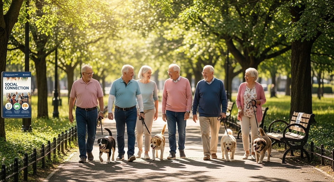 seniors dogs social connection