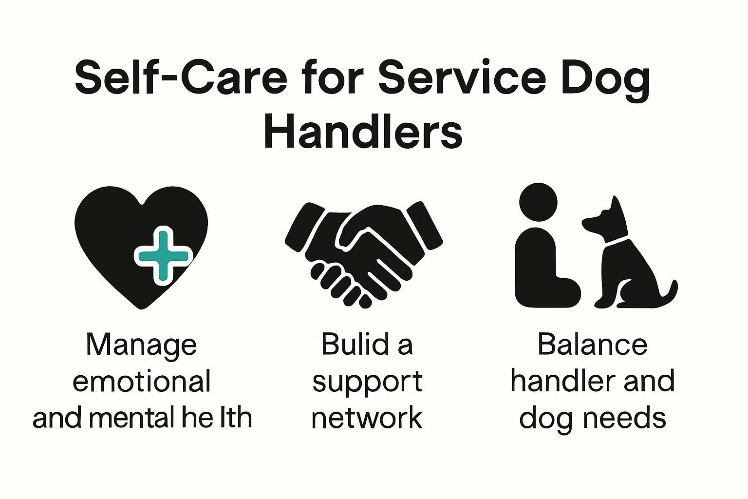 Five essential self-care tips for service dog handlers