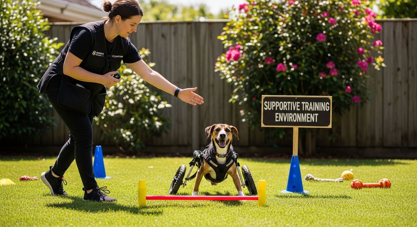 disabled dog outdoor training