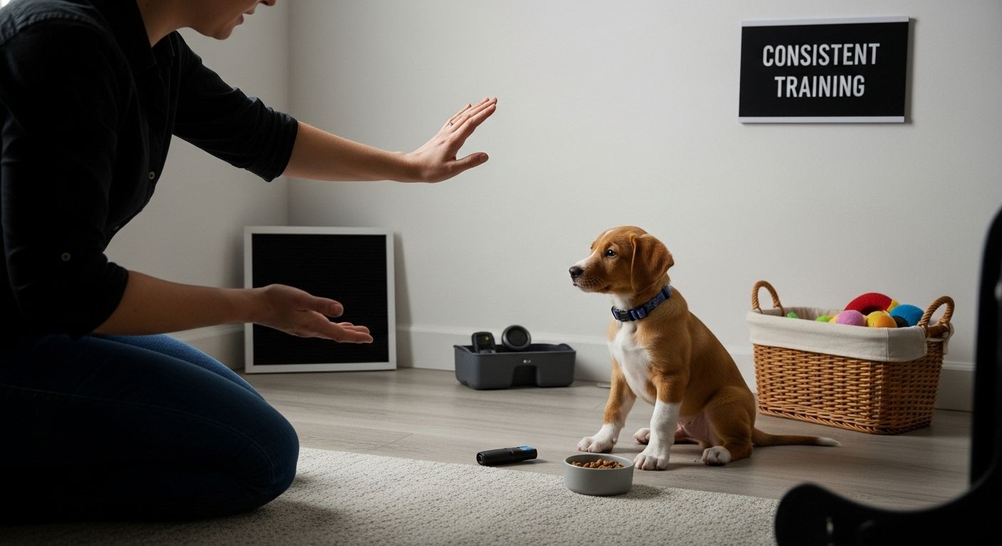 puppy training environment setup