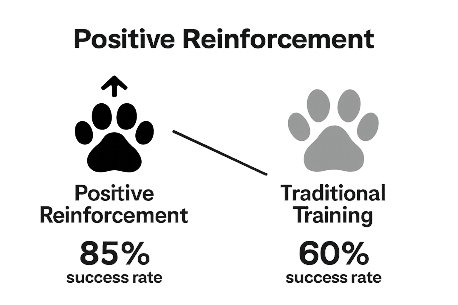 Comparison of positive reinforcement vs traditional dog training