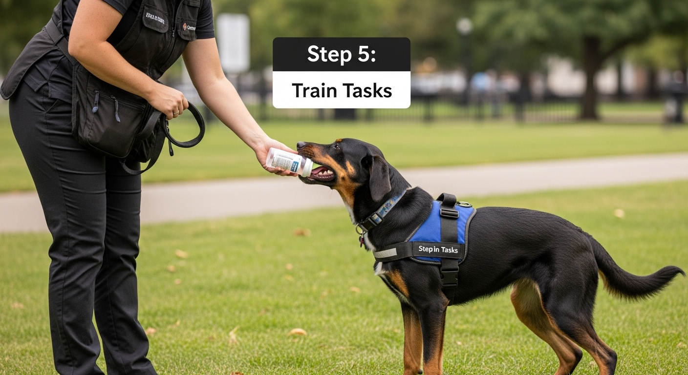 service dog task training