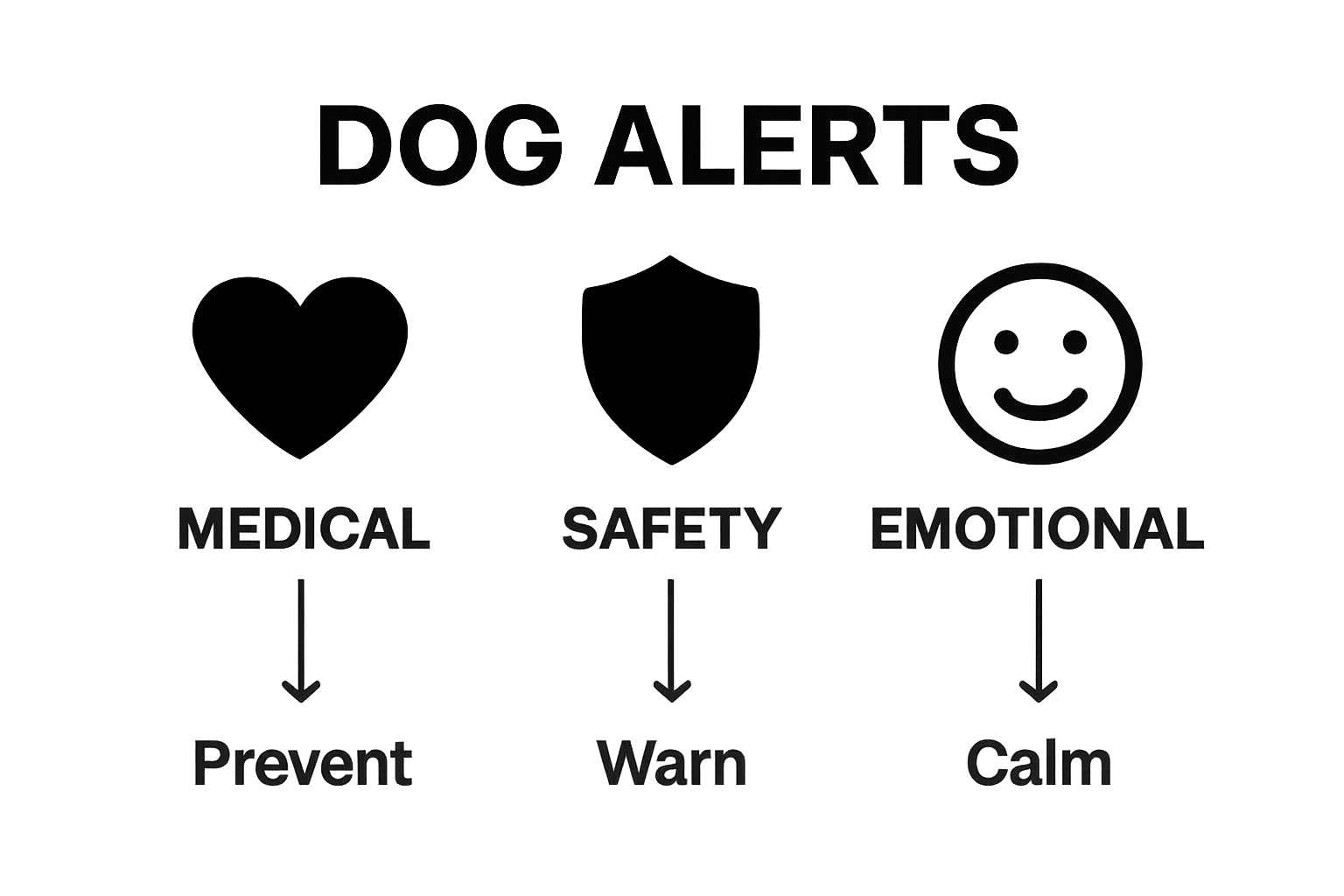 Three key types of dog alerts visualized