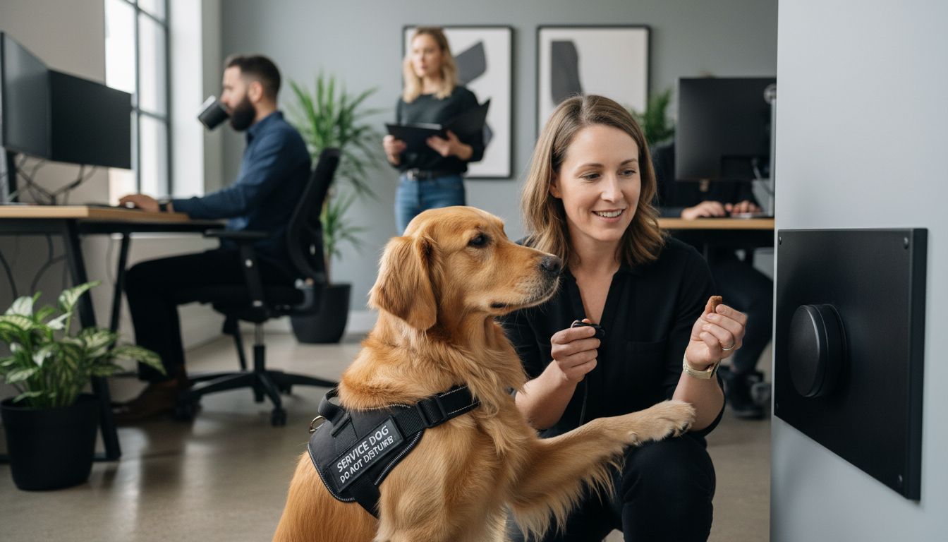 dog alert training office