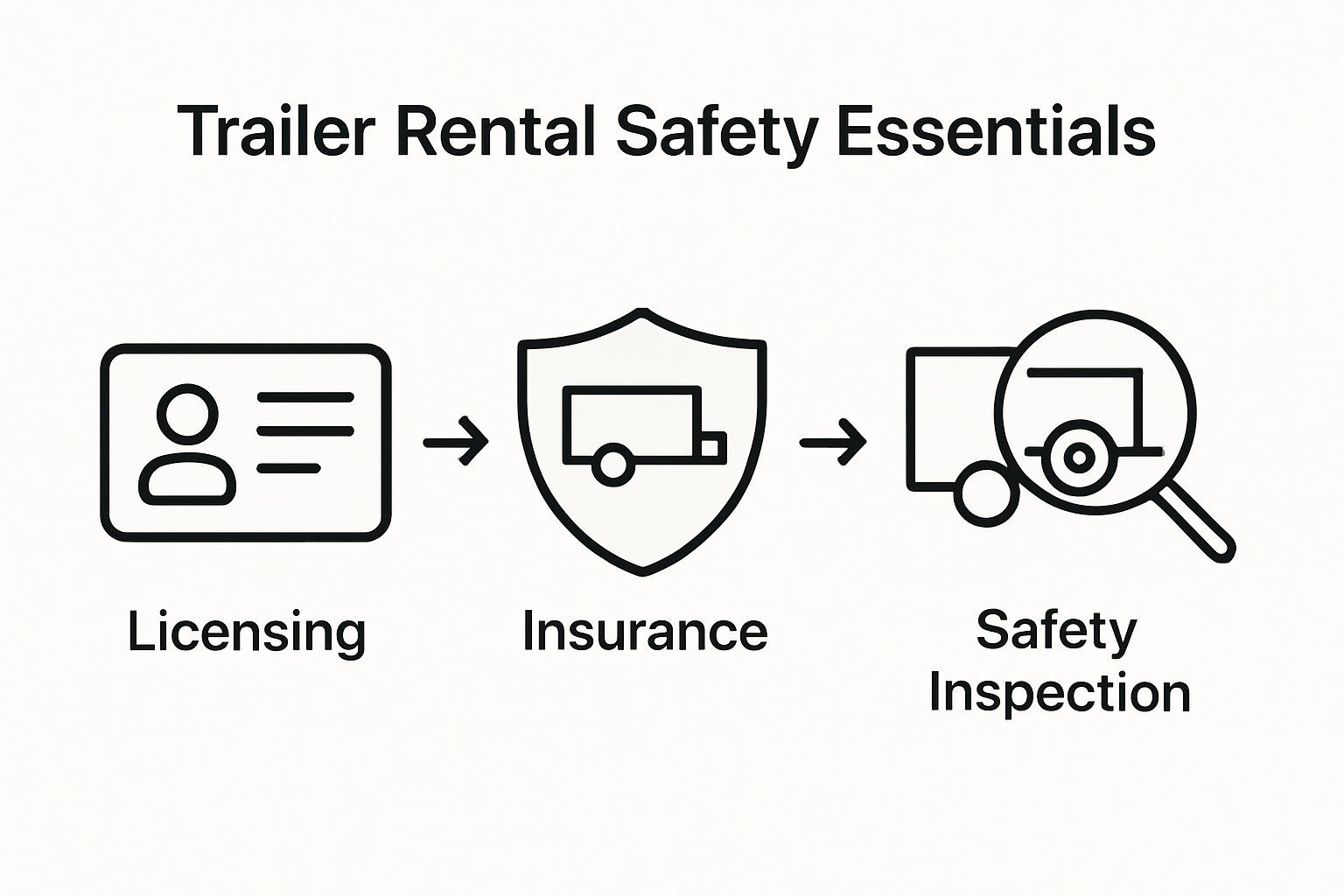 Trailer rental safety compliance infographic
