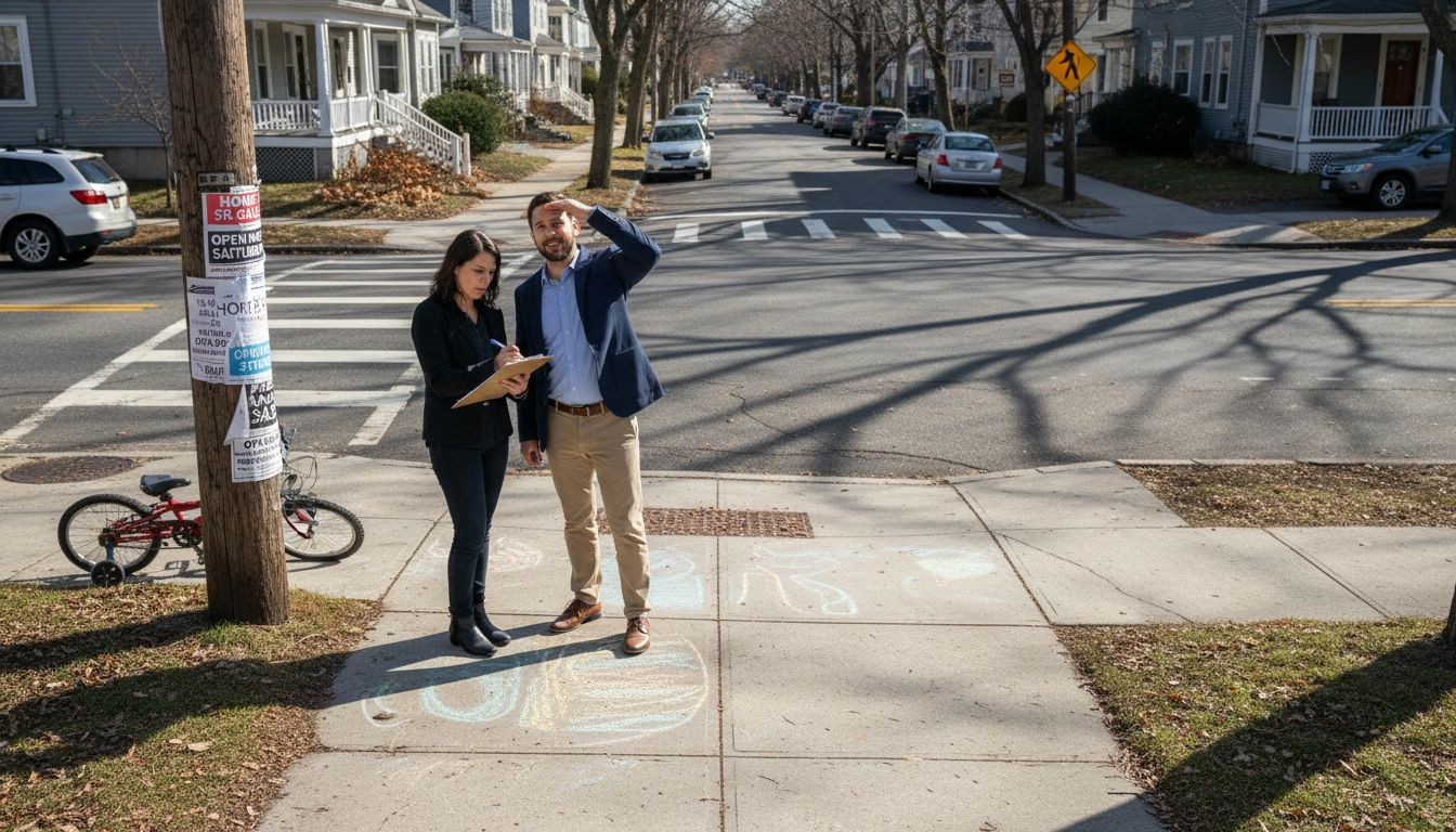 Agents noting Massachusetts neighborhood features